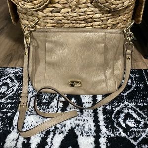 Beige Michael Kors crossbody bag